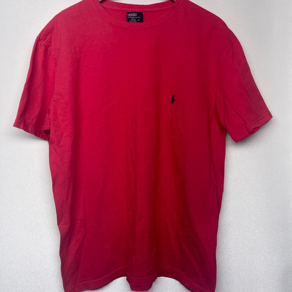 VTG Polo Ralph Lauren  All Cotton T Shirt 80s Men’s M Short Sleeve Crew Neck Red